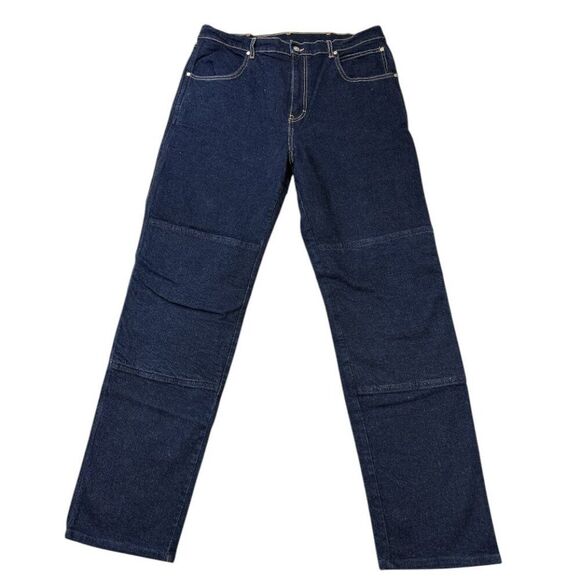 Draggin Jeans Lined Motorcycle Riding Pants Men’s Reinforced Protective sz 38